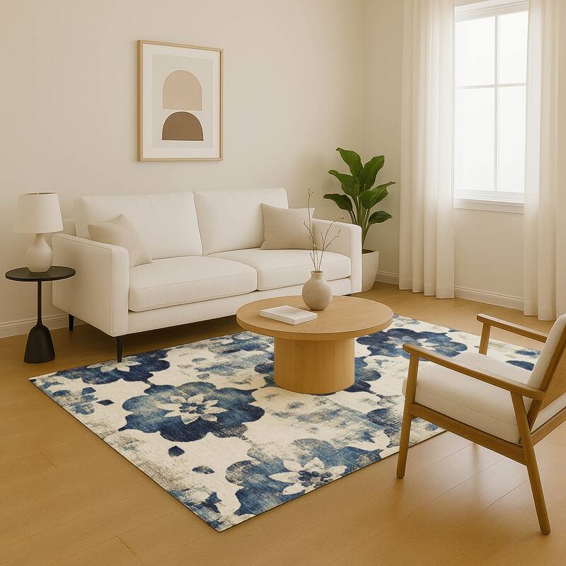 Premium Washable Super Soft Modern Floral Mayfield Rug