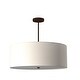 preview thumbnail 3 of 11, EVOLV Textile Classic 24-inch Dark Bronze Drum Pendant