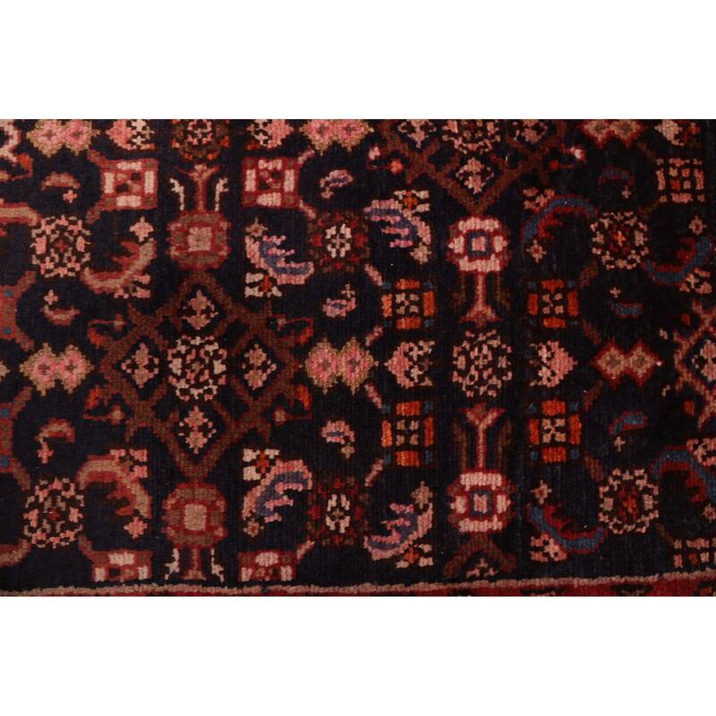 ECARPETGALLERY Hand-knotted Andelz Navy Wool Rug - 2'6 x 11'9