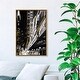 preview thumbnail 23 of 23, Oliver Gal 'Radio City Music Hall' Cities and Skylines Wall Art Framed Canvas Print United States Cities - Gold, Black 24 x 36 - Gold