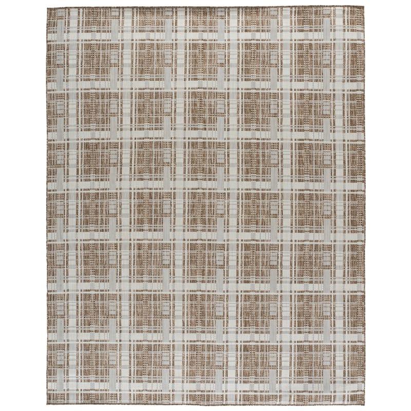 SAFAVIEH Beach House Salme Transitional Rug - 8' x 10' - Brown/Ivory