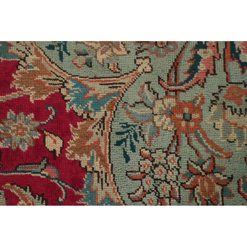 Tabriz Persian Vintage Rug Hand-Knotted Wool Carpet - 7'11"x 11'1"