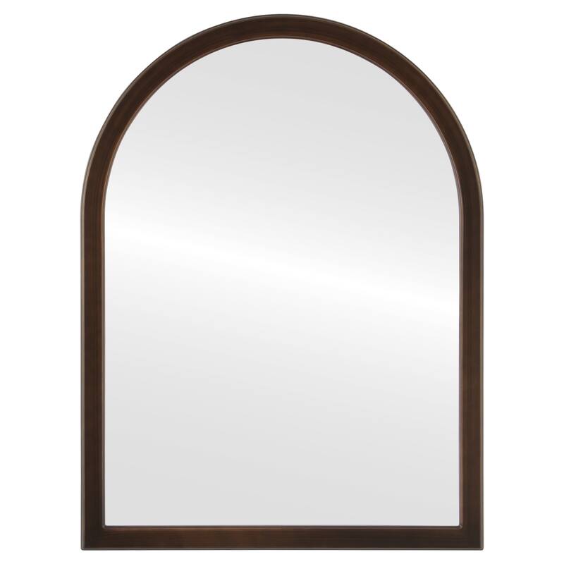Mifflin Framed Vanity Mirror - Crescent Cathedral - 24.4x32.4 - Rubbed Bronze