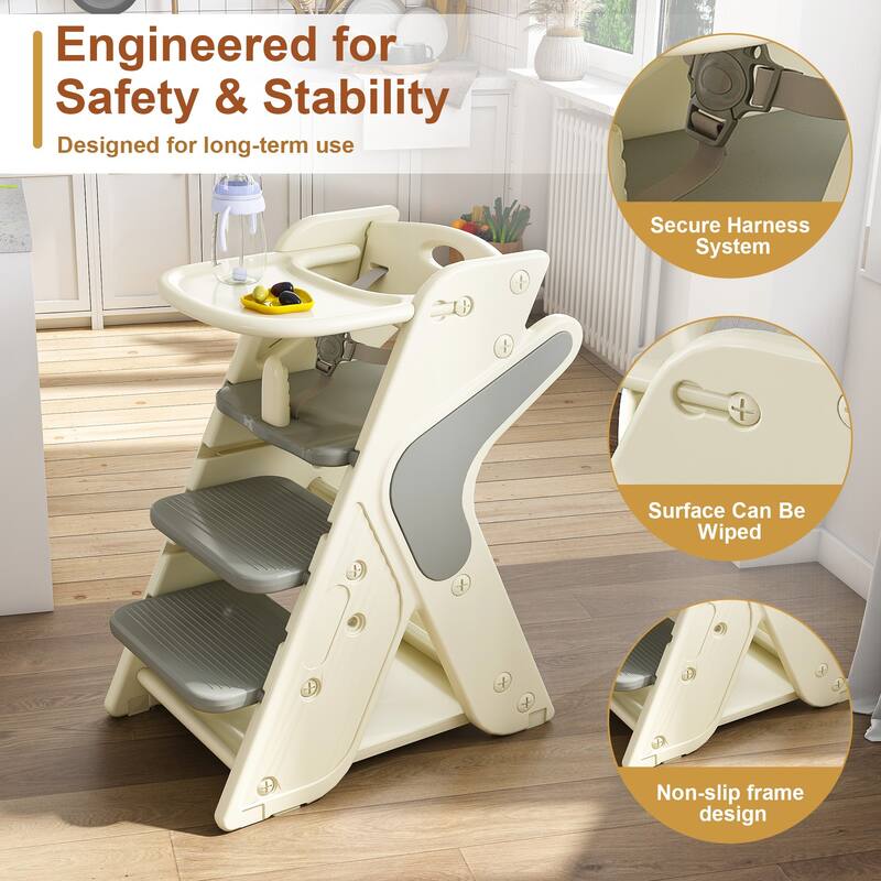 Multi functional Growing Up Dining chair,A high chair suitable for eating and feeding