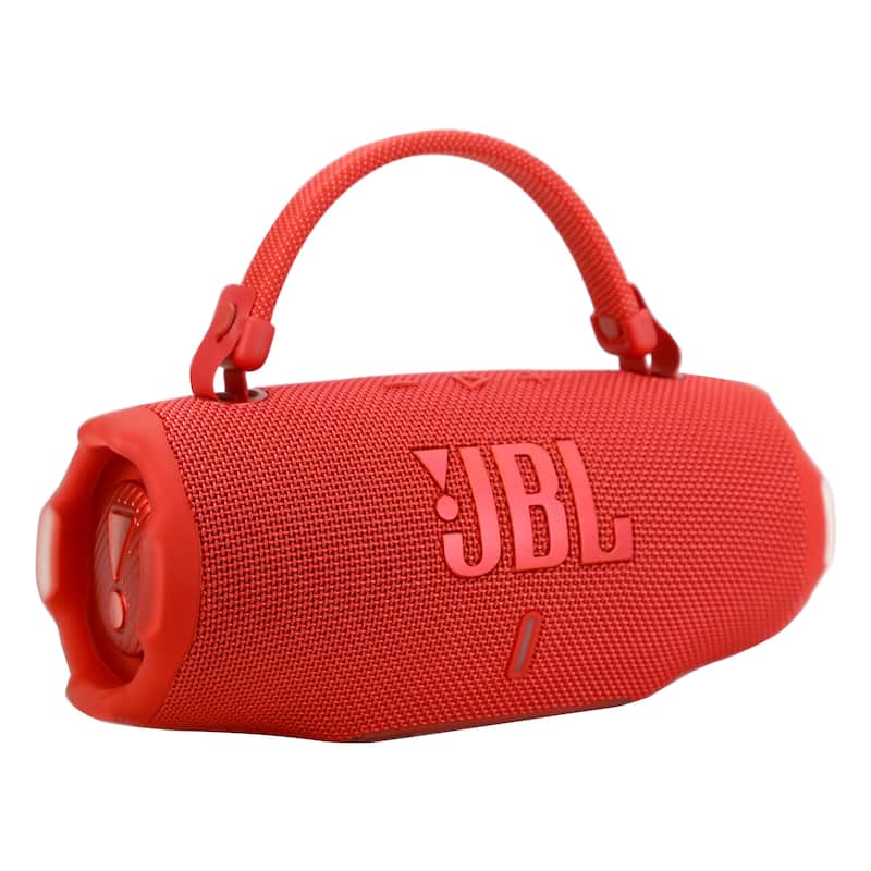 JBL Charge 6 Portable Waterproof Bluetooth Speaker (Red) - Red