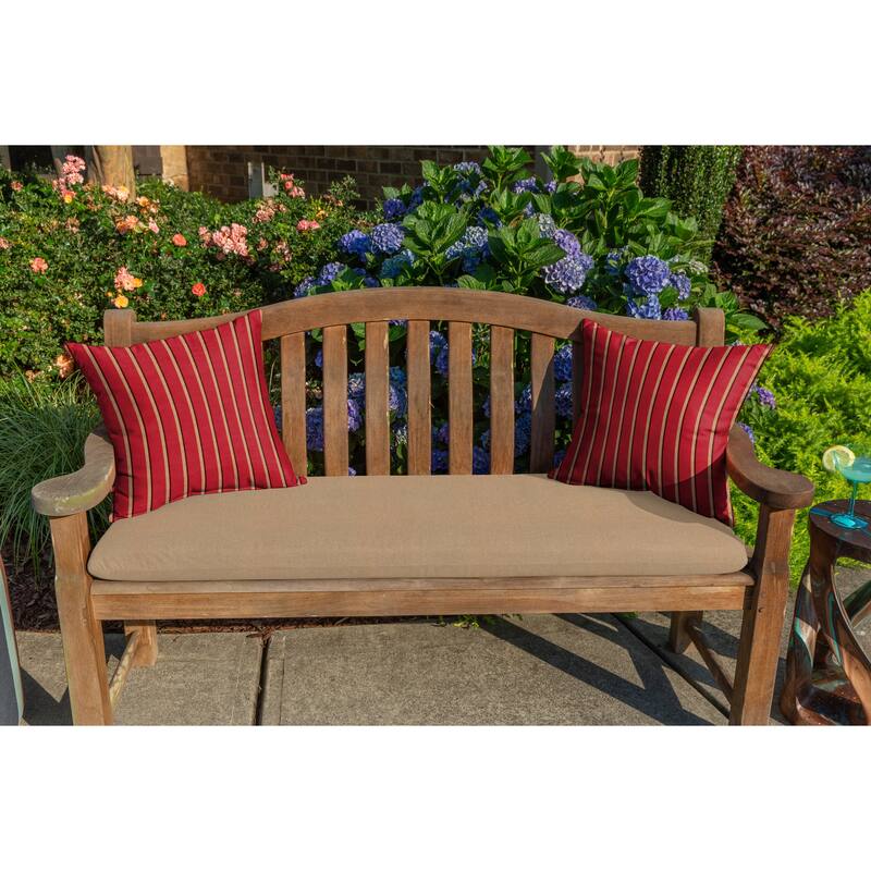 Sunbrella 20 inch Square Stripe Outdoor Throw Pillow
