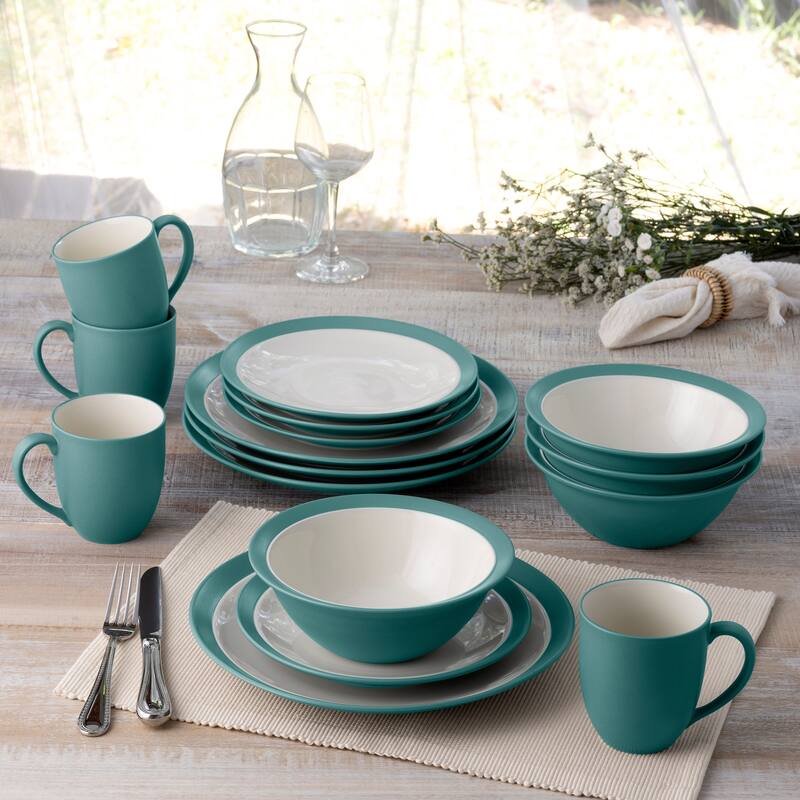 Noritake Colorwave 16-Piece Curve Dinnerware Set, Service For 4
