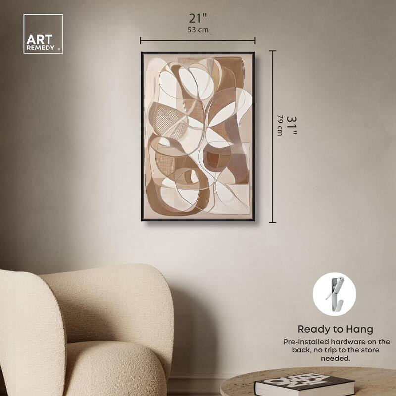 Mocha Dream Canvas by Art Remedy