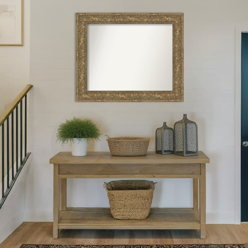 Luxe Non-Beveled Framed Wall Mirror