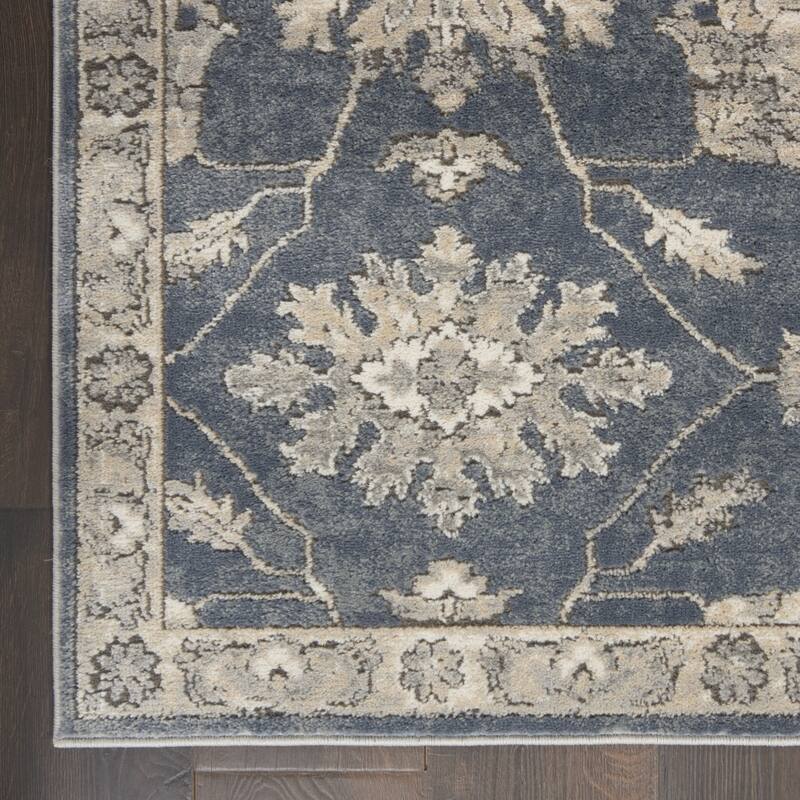 Power Loomed Floral Traditional Area Rug - 120' X '26' X '0.32