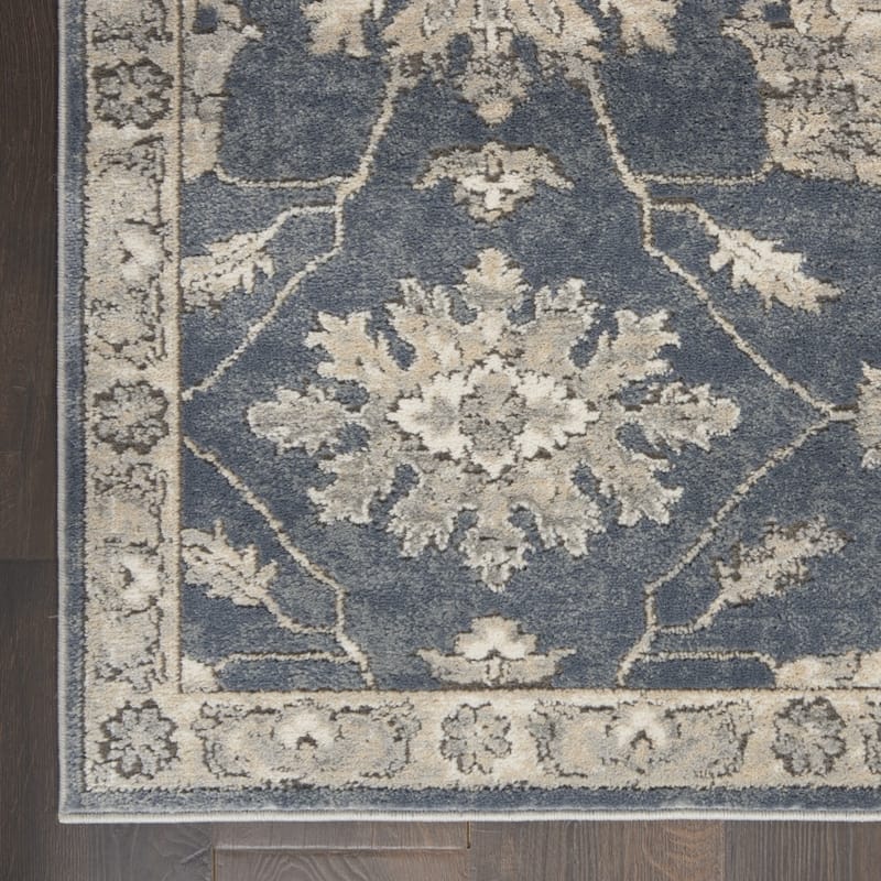Power Loomed Floral Traditional Area Rug - 142' X '106' X '0.32