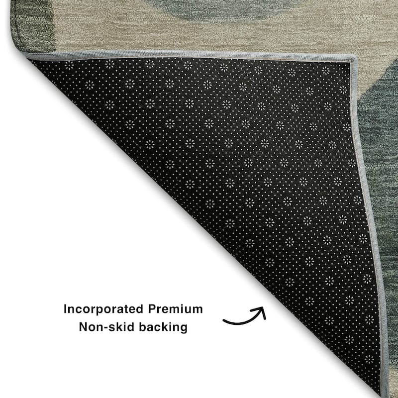 Premium Washable Super Soft Modern Bubbles Mayfield Rug