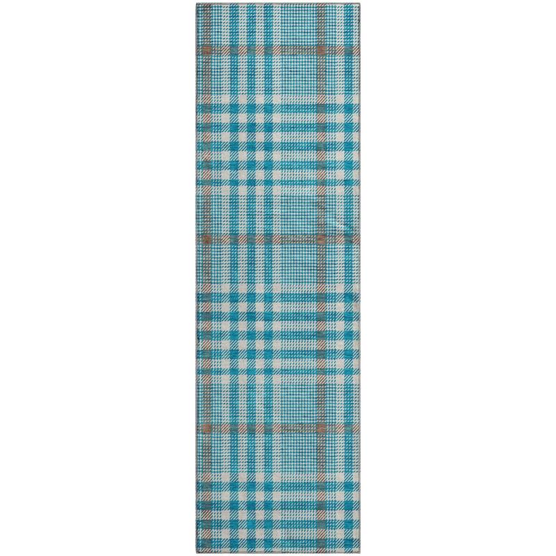 Premium Washable Super Soft Modern Plaid Mayfield Rug