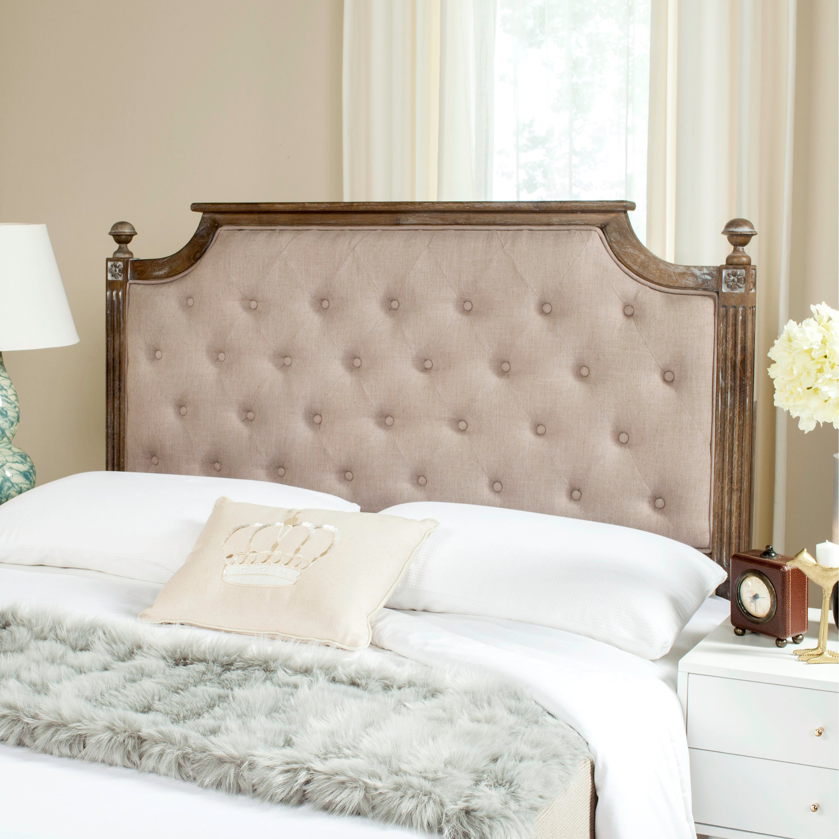 Taupe store tufted headboard