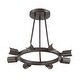 preview thumbnail 2 of 5, Dakota 8 Light Bronze Ceiling Mount - 15.25'' W x 12'' H