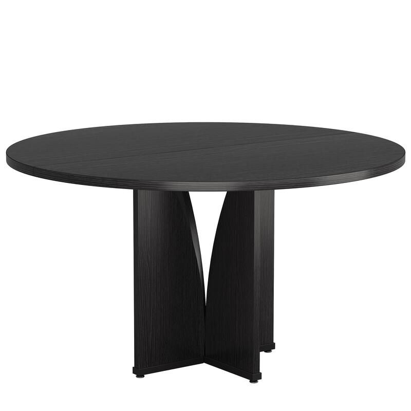 Wooden Conference Table, Round Meeting Table, Negotiation Business Training Room Desk