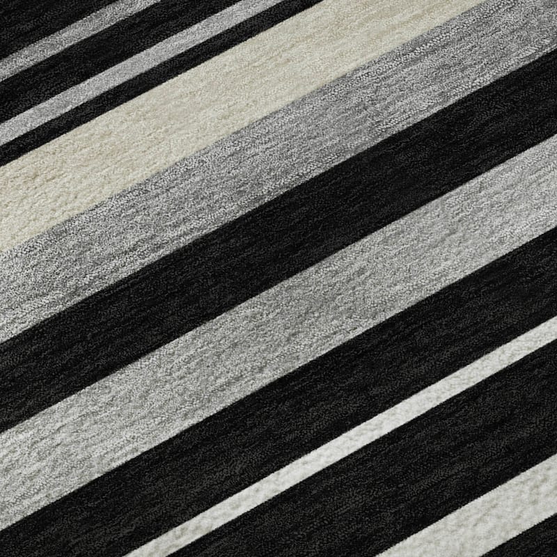 Premium Washable Super Soft Sophisticated Stripe Mayfield Rug