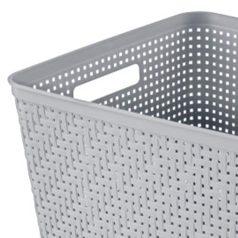 Sterilite 14"Lx8"H Woven Rectangular Tall Basket for Home Organization (18 Pack) - 18 Pack