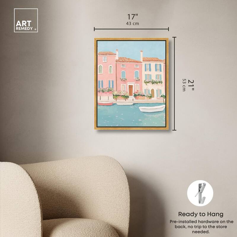 Adrift in Venice Canvas by Art Remedy