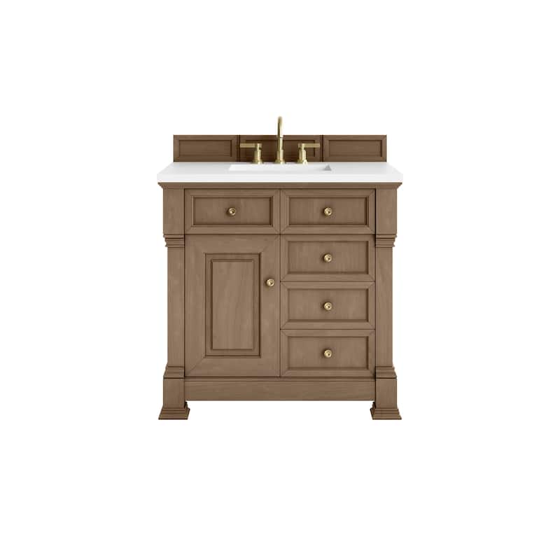 Brookfield 36" Single Vanity, Pecan