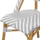preview thumbnail 40 of 95, Furniture of America Irene French Chevron Wicker Patio Dining Chairs