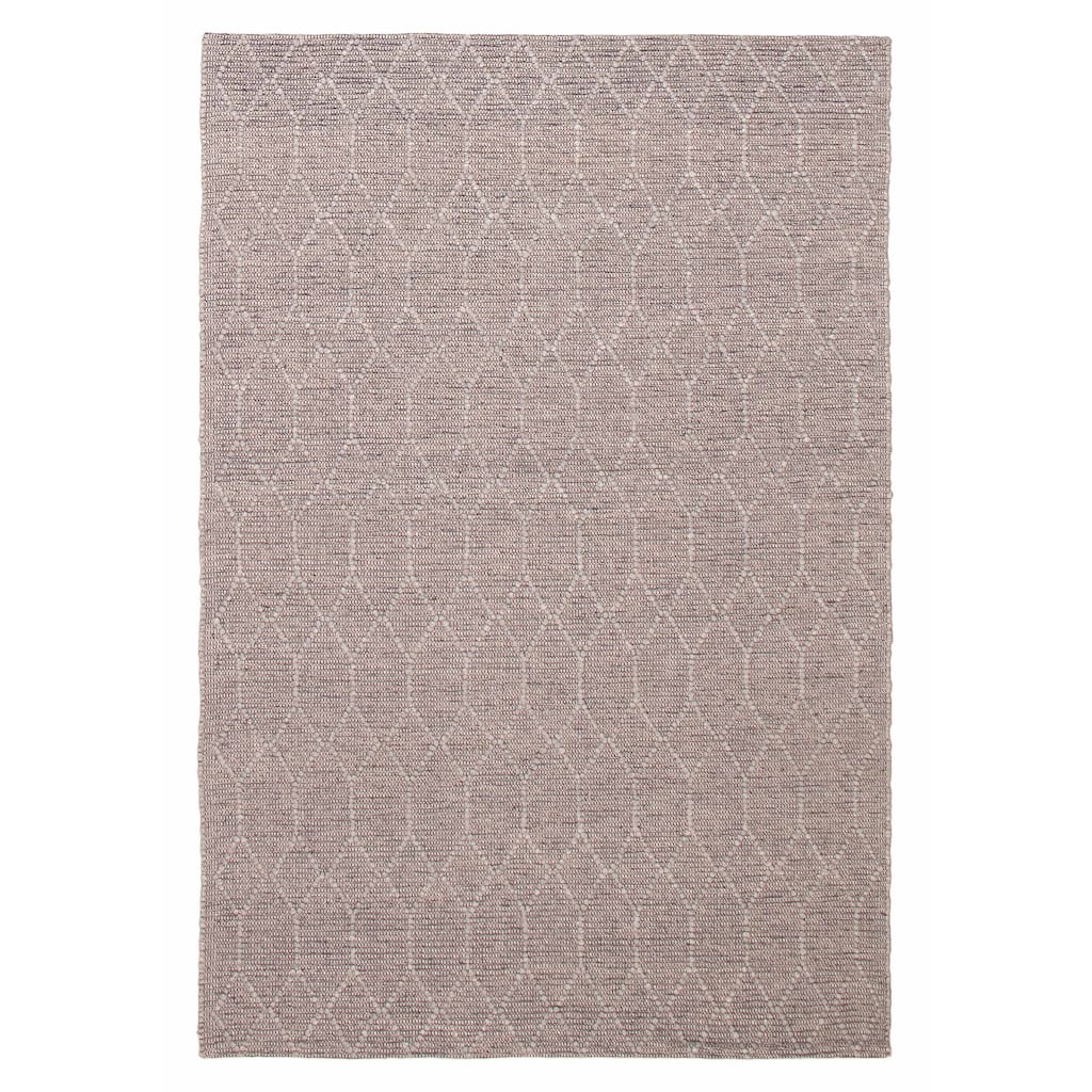 ECARPETGALLERY Braid weave Sienna Grey Wool Rug - 6'0 x 8'10