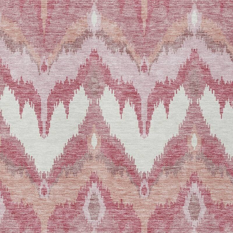 HomeRoots Ikat Transitional Rectangle Outdoor Rug