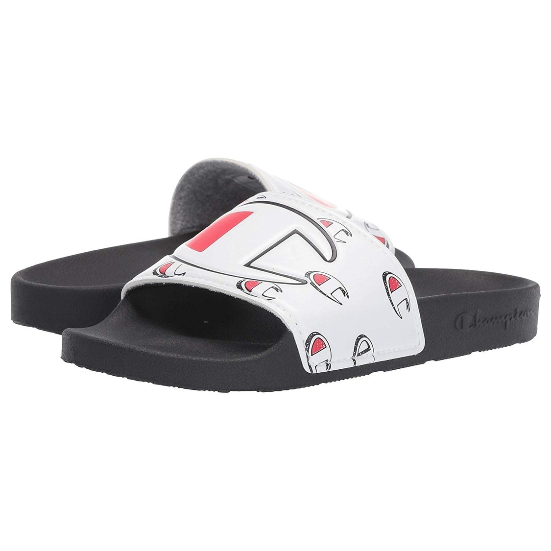 all black champion slides