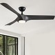 preview thumbnail 47 of 58, YUHAO 56 inch 6 Speed Quiet DC Motor Indoor Matte White Ceiling Fans with Lights and Remote Control