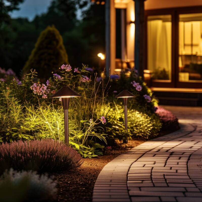 5W 5CCT Low Voltage Landscape Pathway Lights, 1800K/2700K/3000K/4000K/5000K - 12PACK