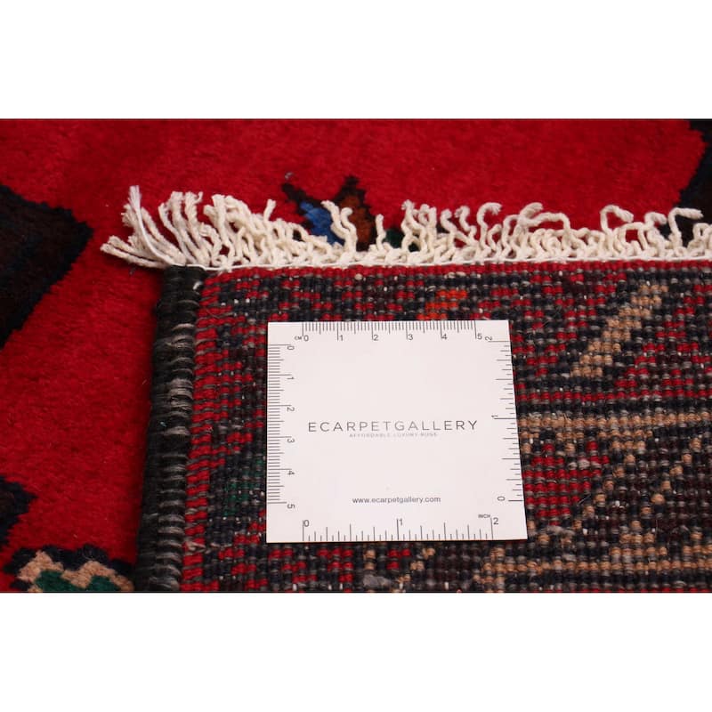ECARPETGALLERY Hand-knotted Royal Baluch Red Wool Rug - 3'3 x 6'1