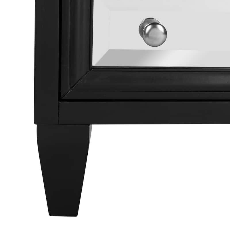 SAFAVIEH Dellia 3-Drawer Black Storage Chest