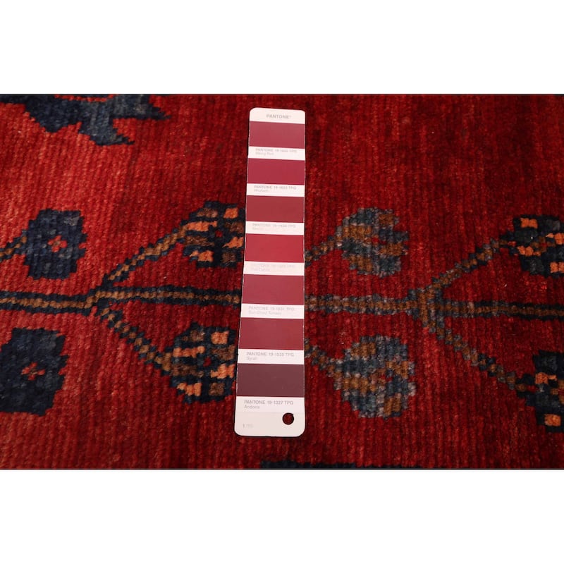 ECARPETGALLERY Hand-knotted Konya Anatolian Red Wool Rug - 4'5 x 8'5
