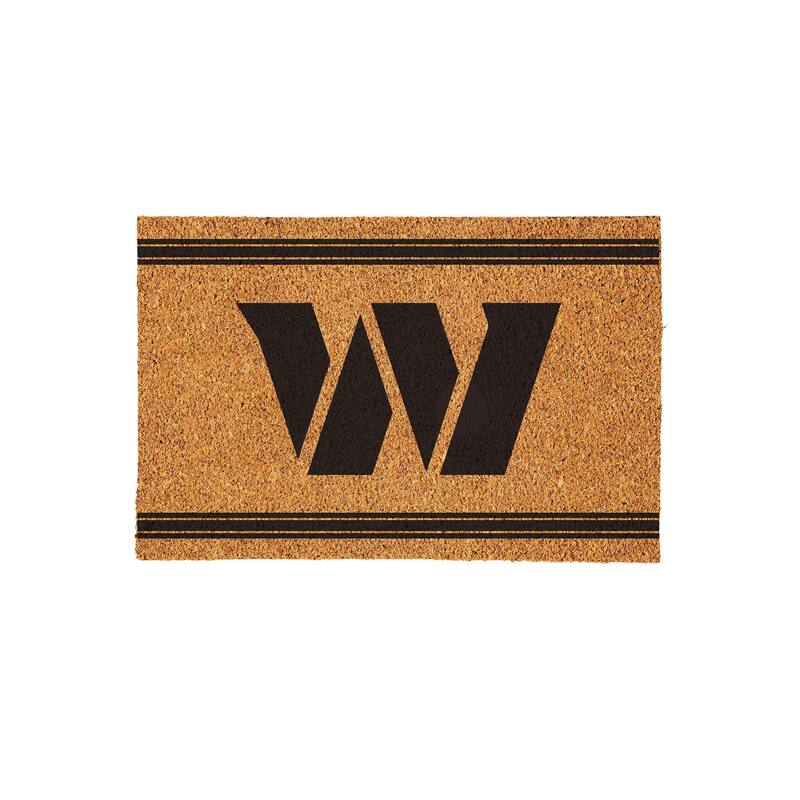 Washington Commanders Monochrome Indoor/Outdoor Coir Door Mat