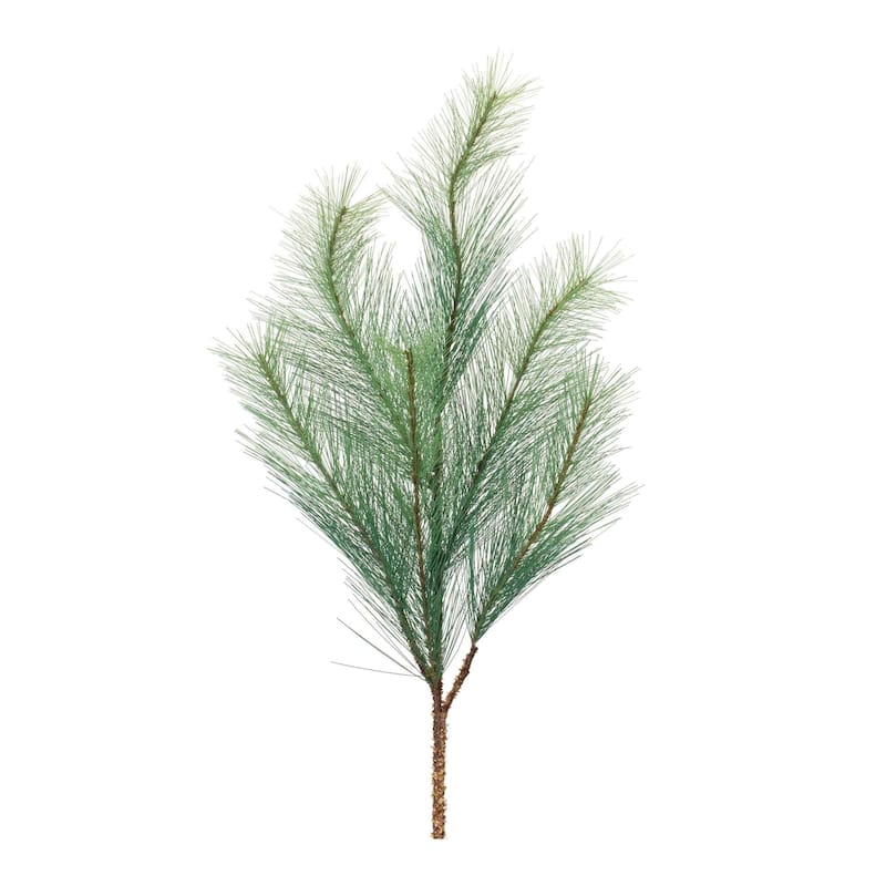 Set of 6 Long Needle Pine Christmas Artificial Sprays 32"