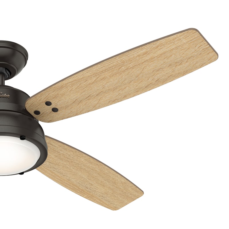 Hunter 52" Wingate Ceiling Fan with LED Light Kit and Handheld Remote - Transitional, Coastal
