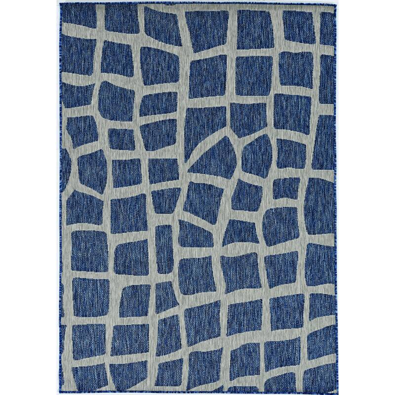 Alfix Artistic Abstract Weather Resistant Current & Stylish Outdoor Rug