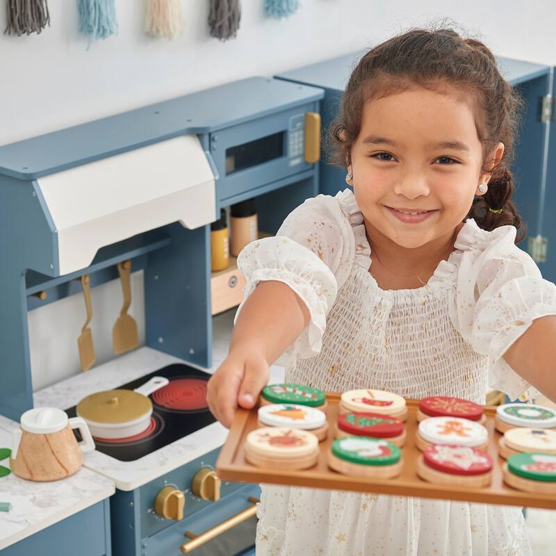 Teamson Kids Little Chef Atlanta Modular Play Kitchen with Accessories - 60.75" L x 12.99" W x 34.37" H