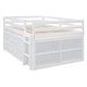 preview thumbnail 20 of 29, Full Size Loft Bed with Retractable Writing Desk and 4 Drawers