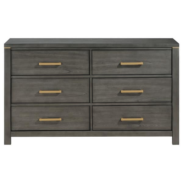 Kieran Transitional Wood 6-drawer Dresser Grey - Bed Bath & Beyond - 39987018 Kieran Transitional Wood 6-drawer Dresser Grey - Bed Bath & Beyond - 39987018