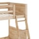 preview thumbnail 65 of 68, Convertible Solid Wood Bunk Bed Frame for Kids with Ladder, No Box Spring Needed