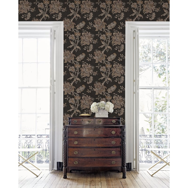 NextWall Anelda Jacobean Peel and Stick Wallpaper