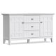 preview thumbnail 12 of 16, WYNDENHALL Freemont SOLID WOOD 54 inch Wide Transitional Sideboard Buffet - 17" D x 54" W x 30" H