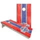 preview thumbnail 1 of 4, WSOC Stripes Red and Blue Regulation 2x4 Cornhole Board Set All-Weather - Include Carrying Case