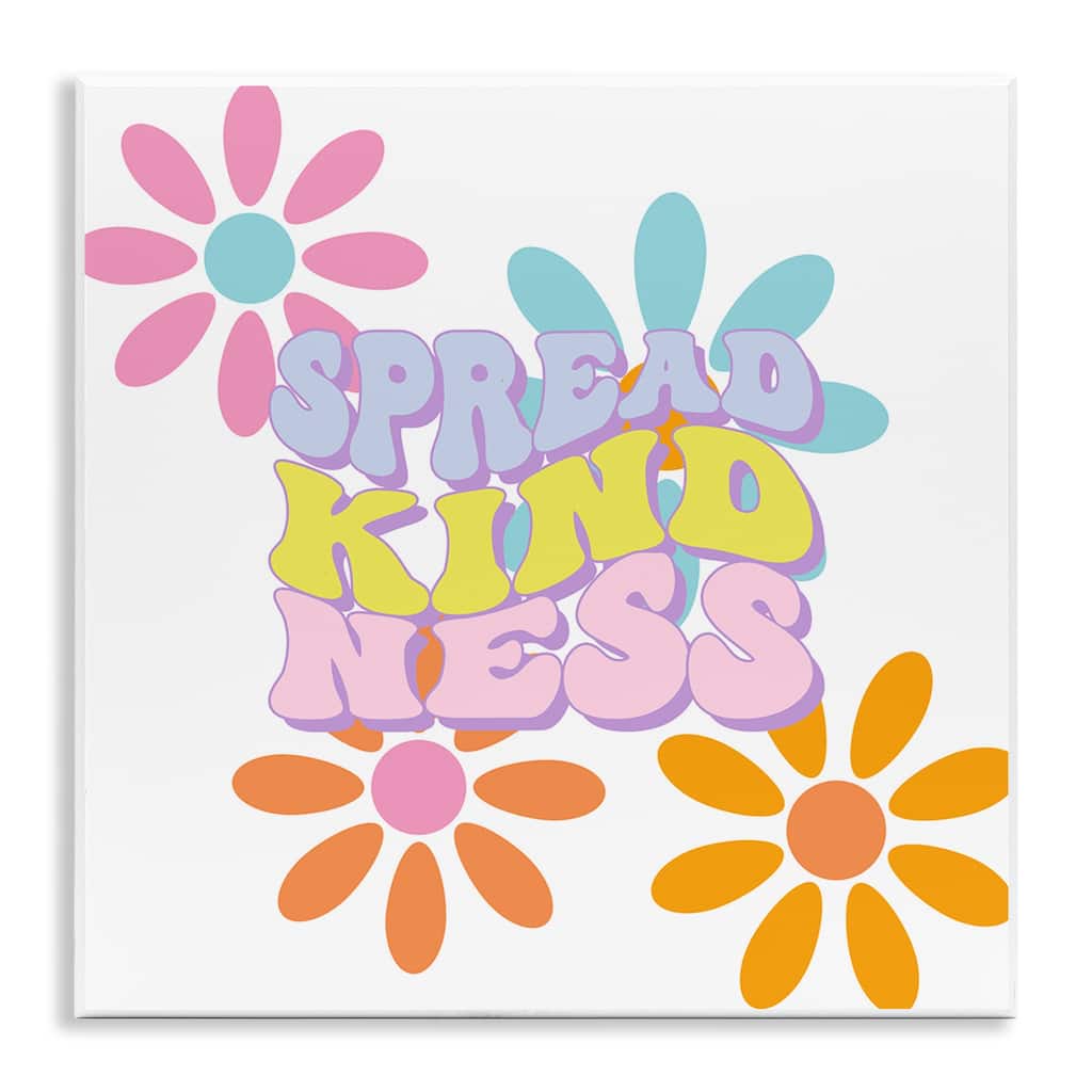 Stupell Groovy Spread Kindness Wall Plaque Art Design By Jesse Keith