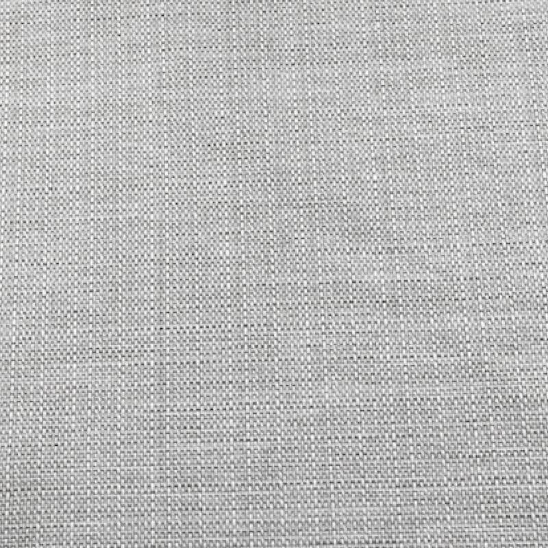 Hillsdale Furniture Sophia Tufted Backless Vanity Stool, White with Linen Gray Fabric - White & Linen Gray - 16" x 16" x 18"