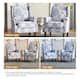 Upholstered Nailhead Trim Armchair Wingback Accent Chairs Set of 2