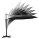 preview thumbnail 15 of 33, VredHom 11.5FT Dual Wind Vent Offset Cantilever Canopy Patio Umbrella