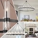 preview thumbnail 14 of 20, Black Wagon Wheel Chandelier Modern Farmhouse Chandelier