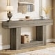 preview thumbnail 36 of 47, Farmhouse 2-Tier Entryway Table for Living Room, Hallway, Foyer  Light Gray